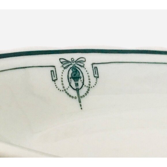 1912-1930s Celery Dish Art Nouveau Railroad Hotel Steamship Mayer China USA - Picture 2 of 9